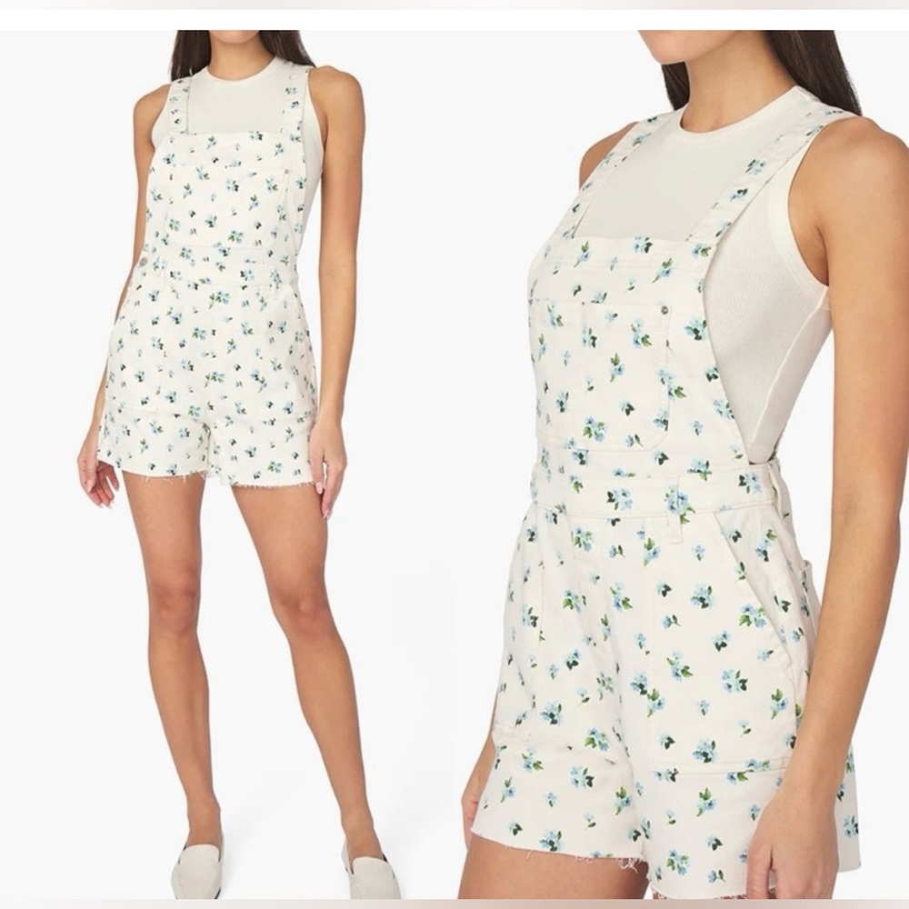WeWoreWhat Denim Short Overalls